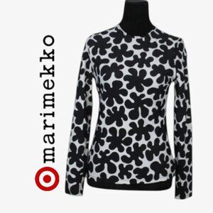 Marimekko for Target Black & White Floral Rash Guard Size Small